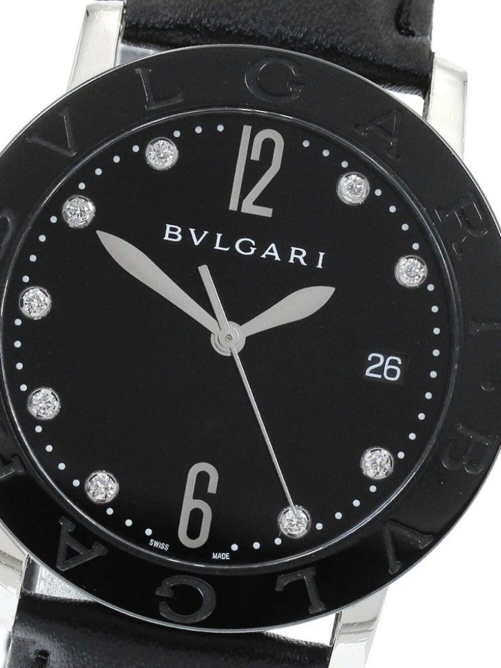 BVLGARI BVLGARIBVLGARI BBL37SC 9P diamond date black Dial AT Men's Watch_918441